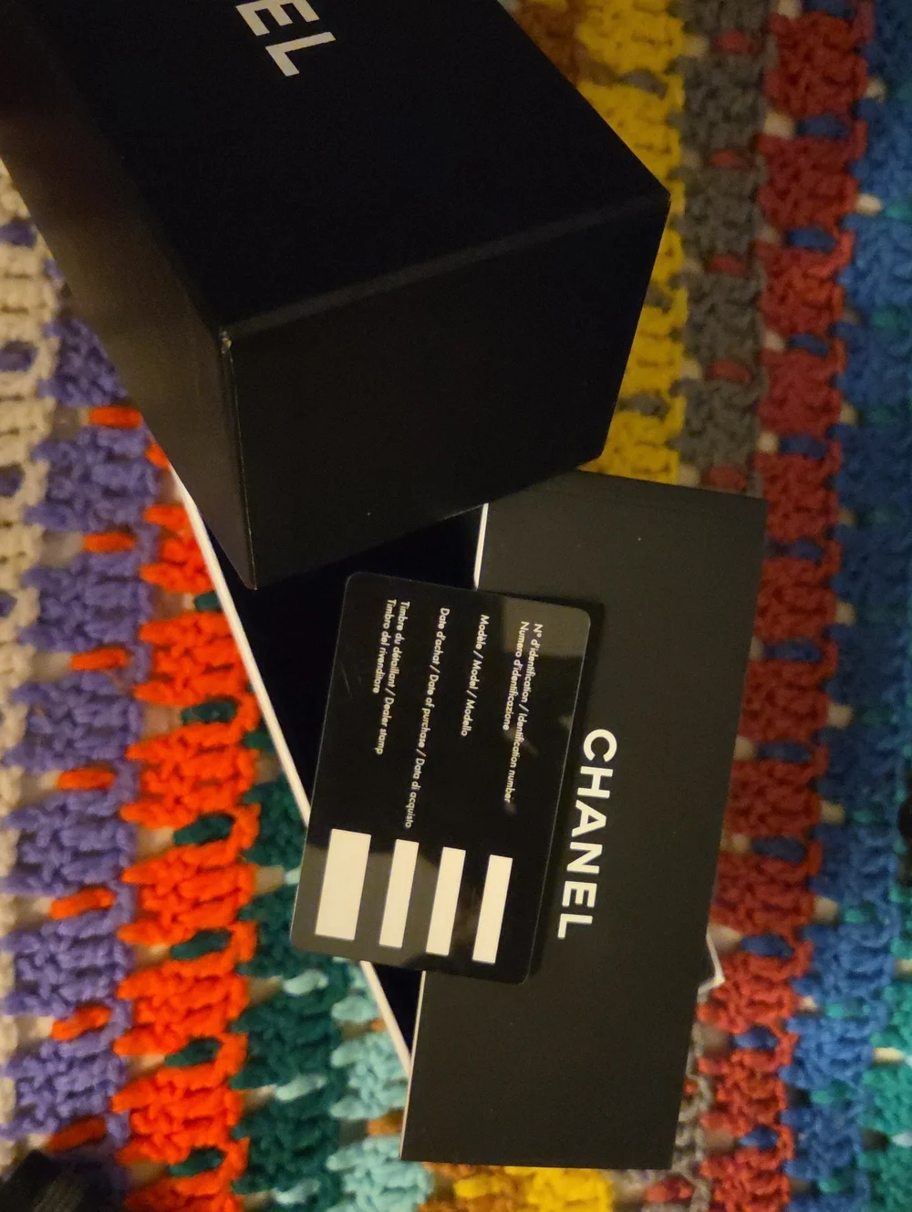 Chanel Rigid Cardboard Presentation Box For Eyewear Storage. Empty.
